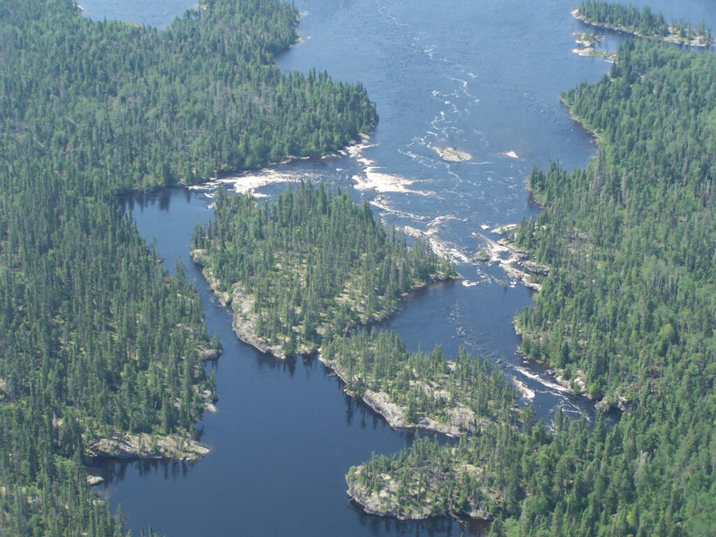 ogoki reservoir plane view
